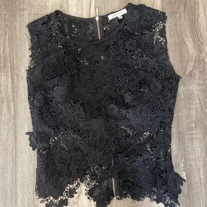 Lucy Paris lace zip top xs